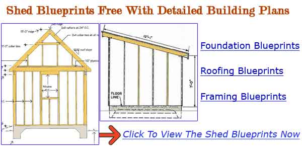 outdoor shed blueprints